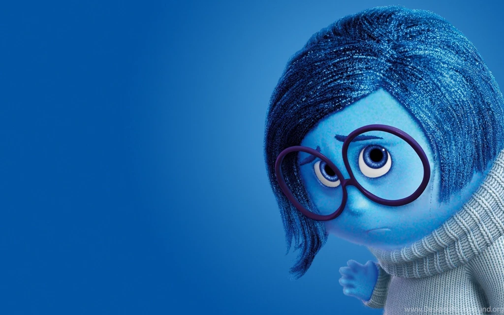 HD Backgrounds Inside Out 2015 Blue Sad Emotion Girl With Glasses ...