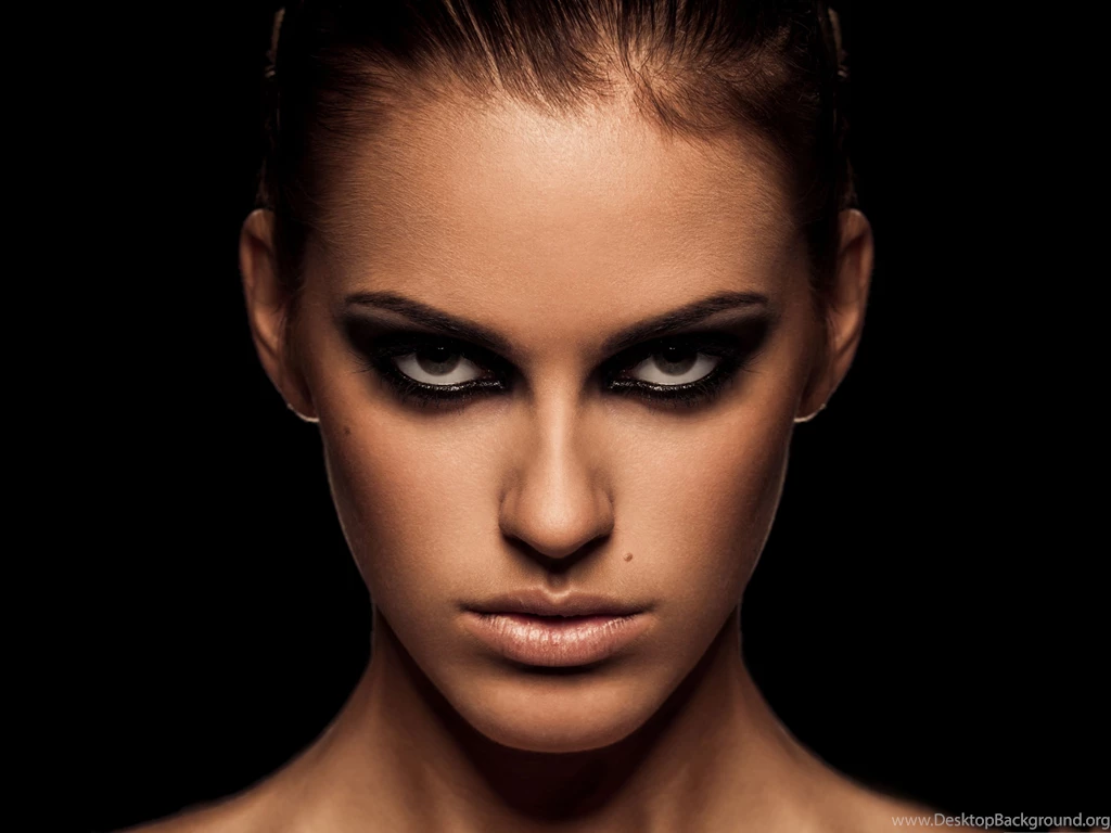 Girl Portrait Image, Black Impressive Eyes, Healthy Skin ...