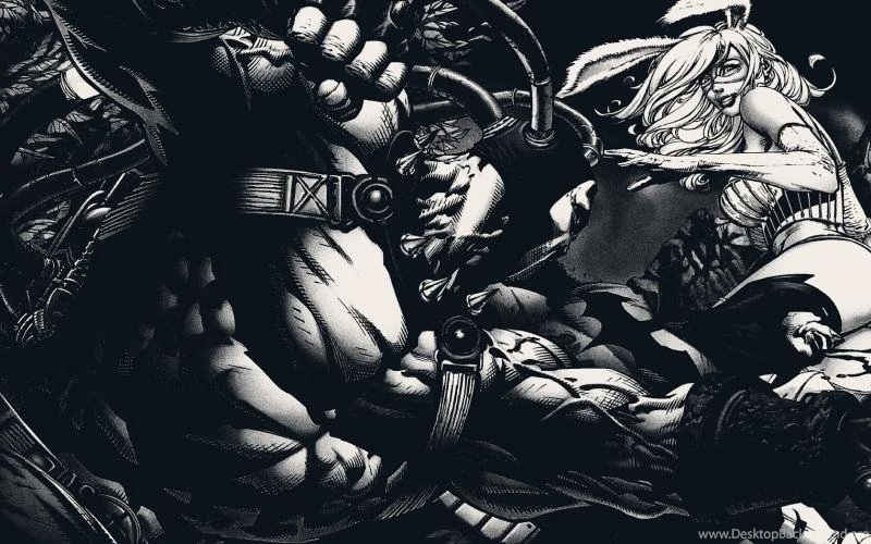 Batman DC Bane BW HD Wallpaper,cartoon/comic Wallpaper,bw ...