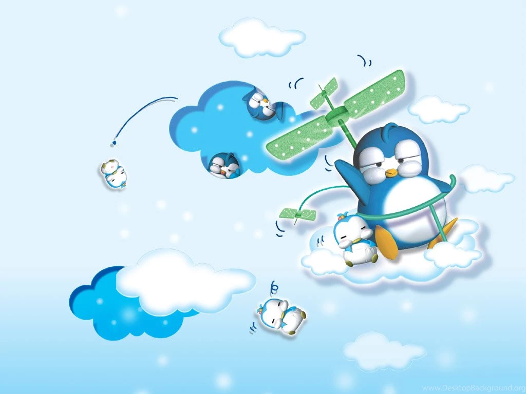 Korean Cartoon Character Cartoon Penguin Pingki12 Wallcoo.net