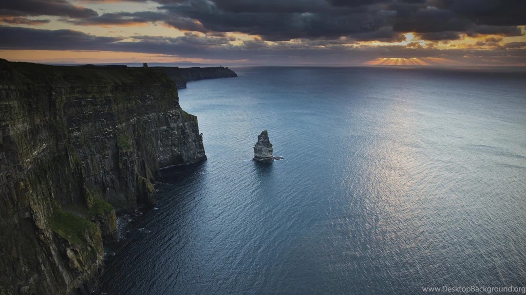 Download Wallpapers 3840x2160 Cliffs Of Moher, Ireland, Atlantic ...