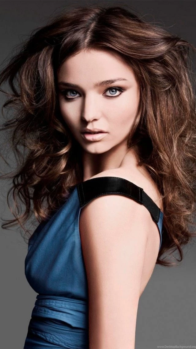 Download Wallpapers 640x1136 Miranda Kerr, Brunette, Dress, Eyes ...