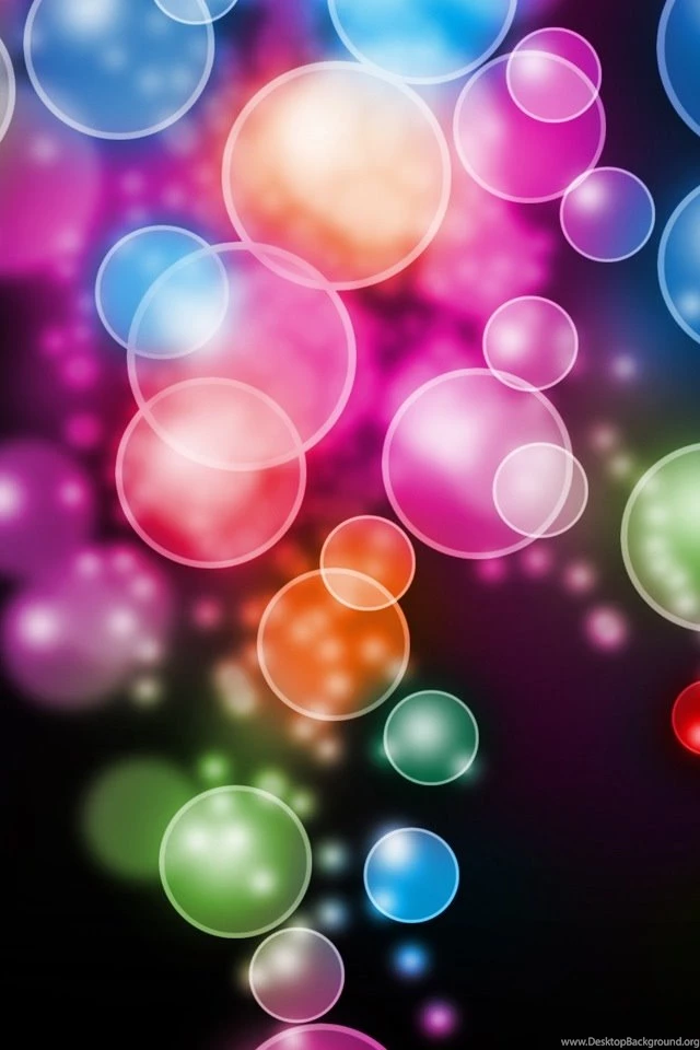 Colored Orbs iPhone Wallpapers