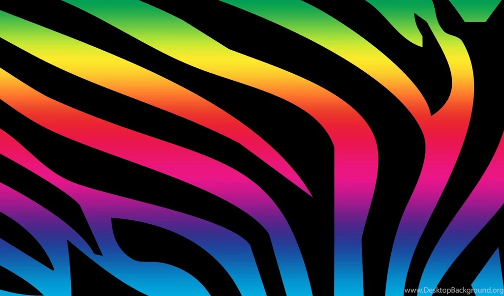HD Desktop Wallpapers : Rainbow Zebra Print Wallpapers ...