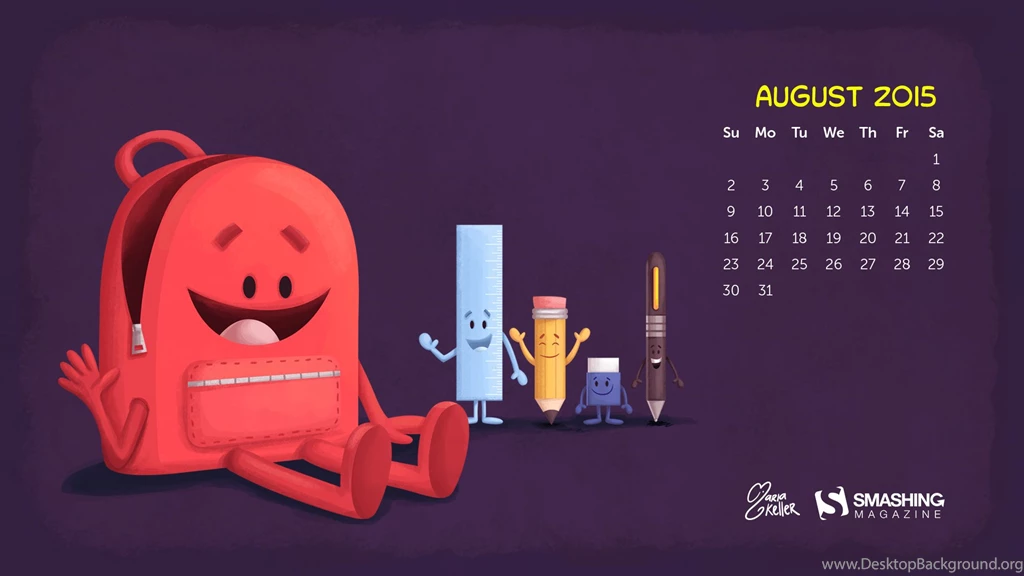 August 2015 Calendar Wallpapers For Desktop