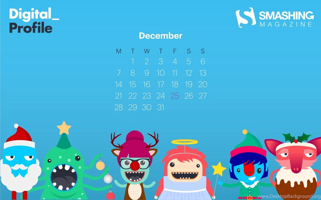 Month Calendar Christmas Desktop Wallpapers 52524 Calendar ...