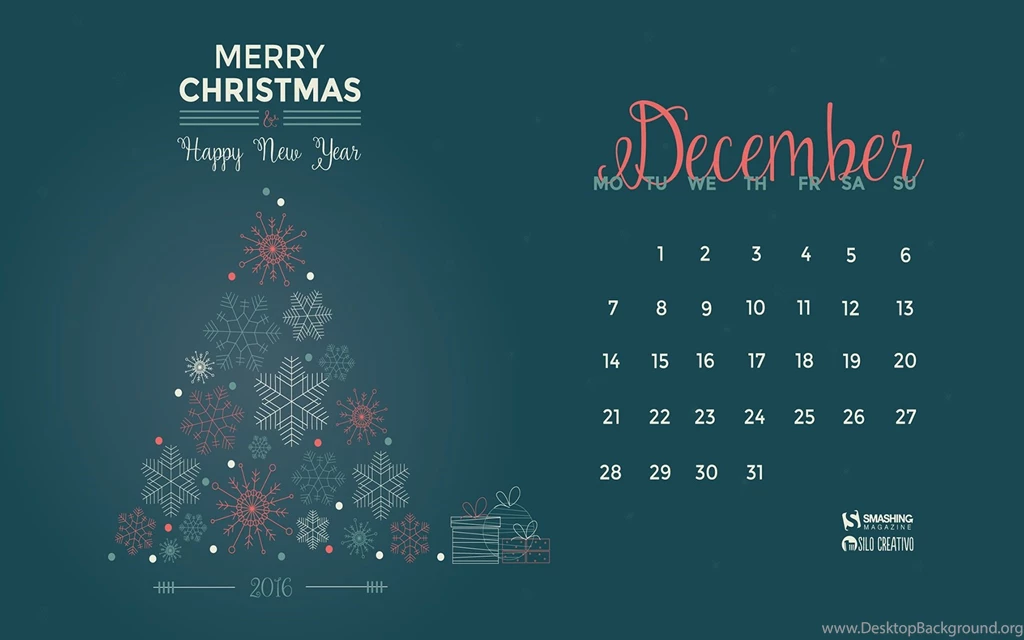 Month Calendar Christmas Desktop Wallpapers 52529 Calendar ...