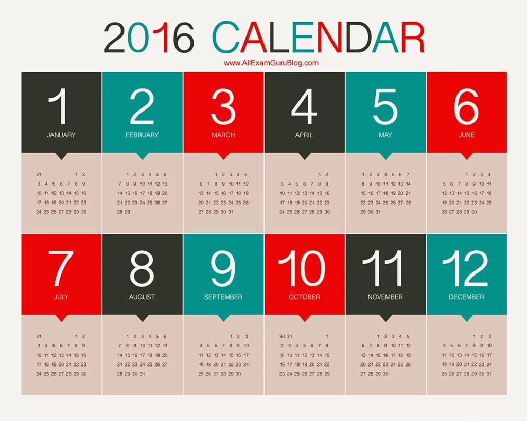 2016 Calendar Desktop Wallpapers Calendar 2016 Download
