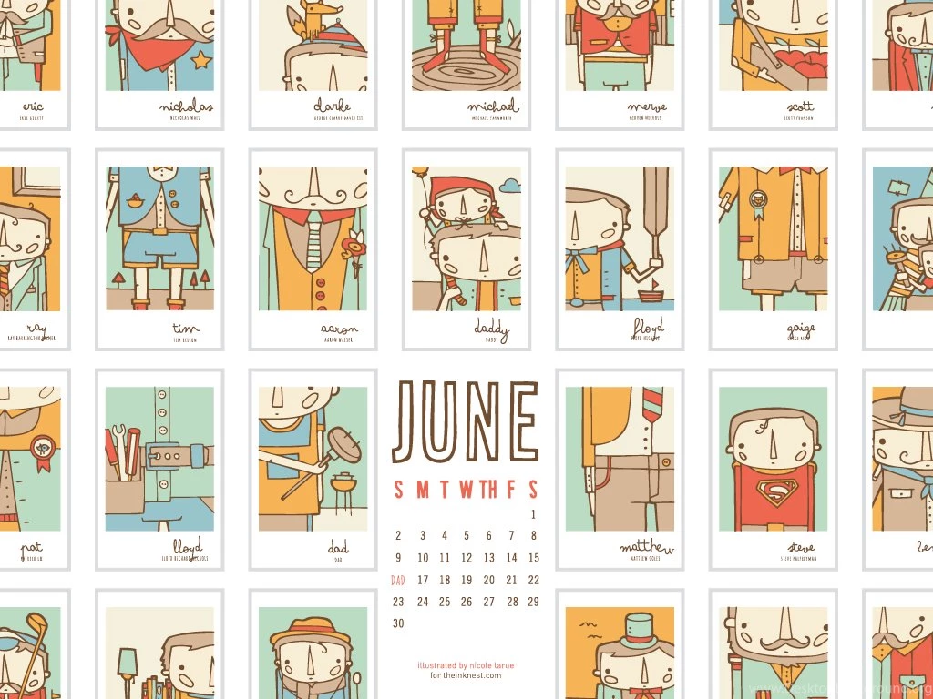 Desktop Wallpapers Calendar – June 2013 The Ink Nest Blog