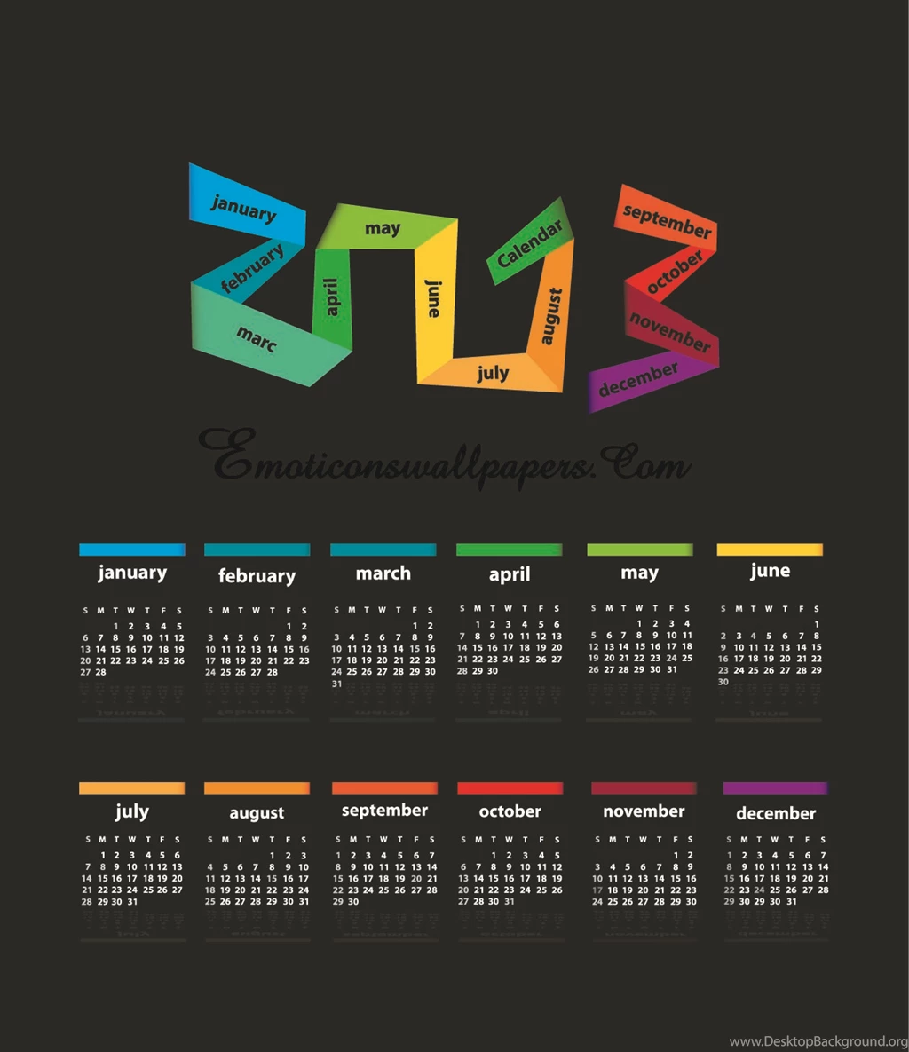 Calendar 2013 Wallpapers 4, Free Desktop Wallpapers, Cool Wallpapers