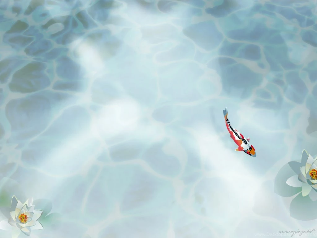 Wallpapers Koi Fish Watercolour Water Free Computer 1024x768 ...