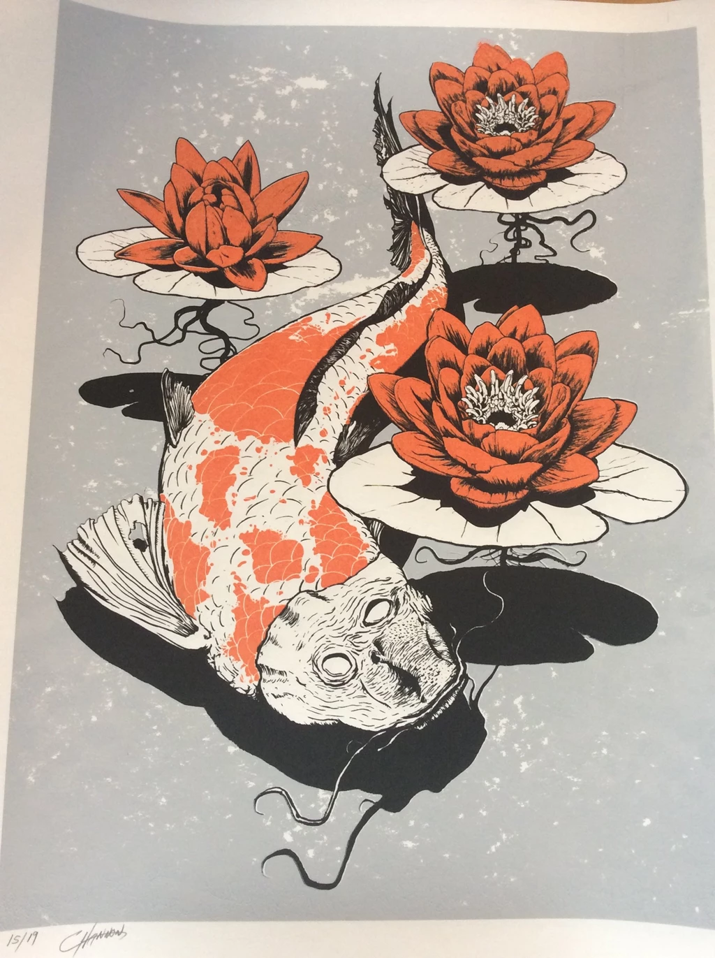 Koi Fish Art Print Crow Quill Print Co.