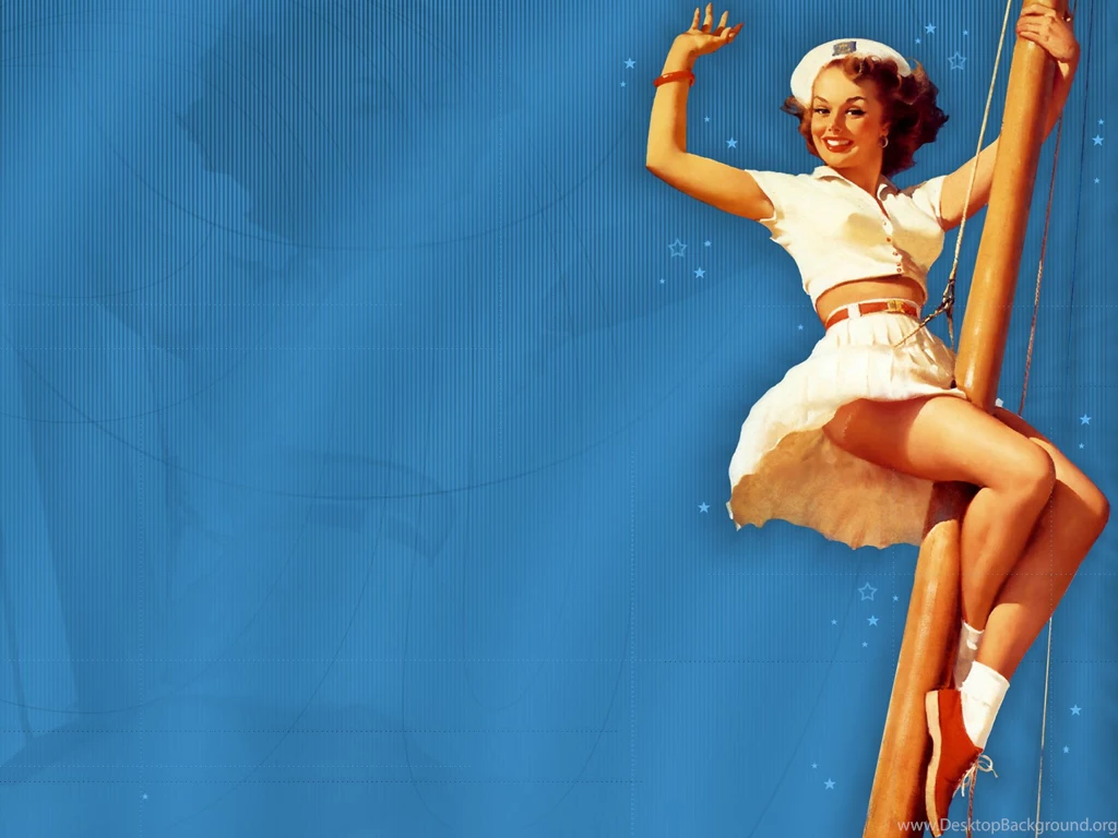 1950's Pinup Girl Wallpapers Girls Pinups Postcard American Girls ...