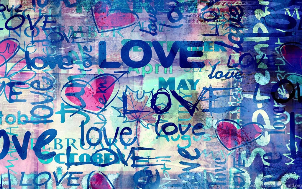 Abstract, Love, Multicolor, Love Quotes, Love Words :: Wallpapers