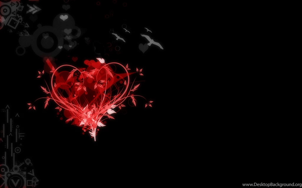 Abstract Red Heart Of Love Valentine Day Textures
