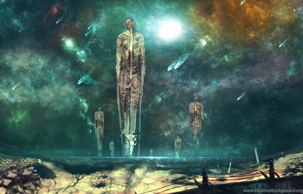 Art Nishio Nanora Space Planet Comet Skeleton Ascension Stones ...