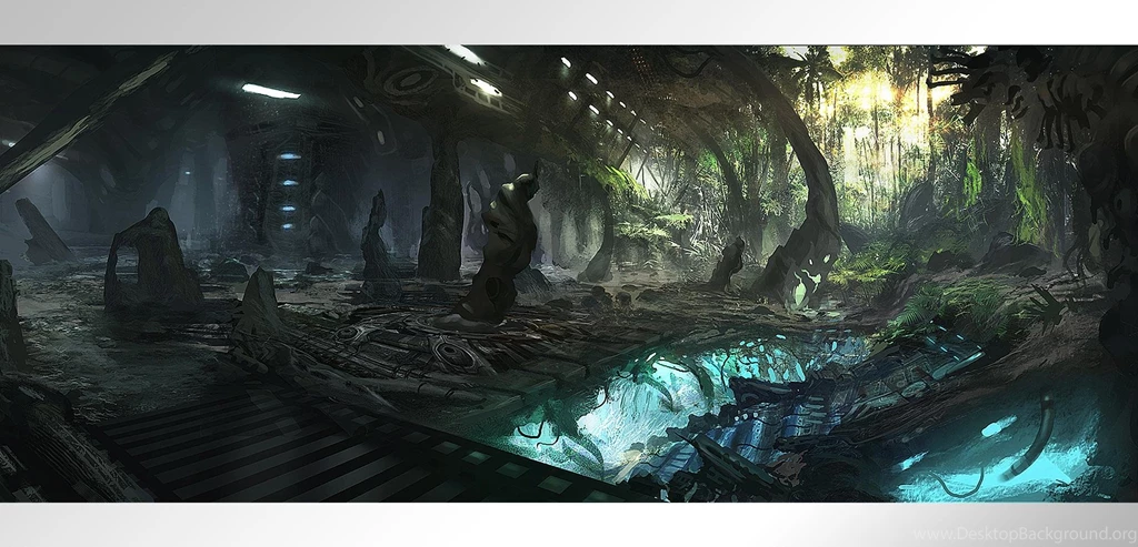 ALIEN LANDSCAPE WALLPAPER (