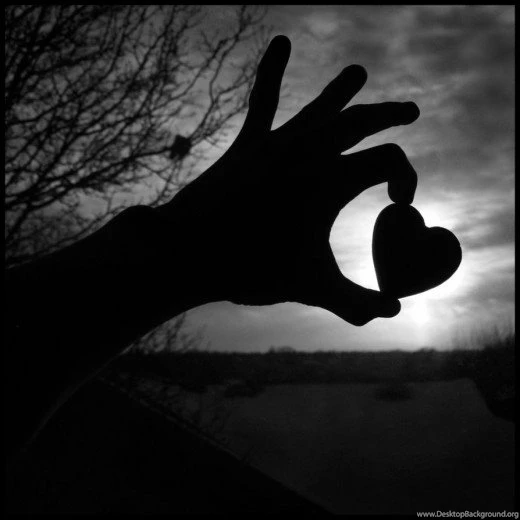 Black And White Heart Wallpapers Wallpapers Zone