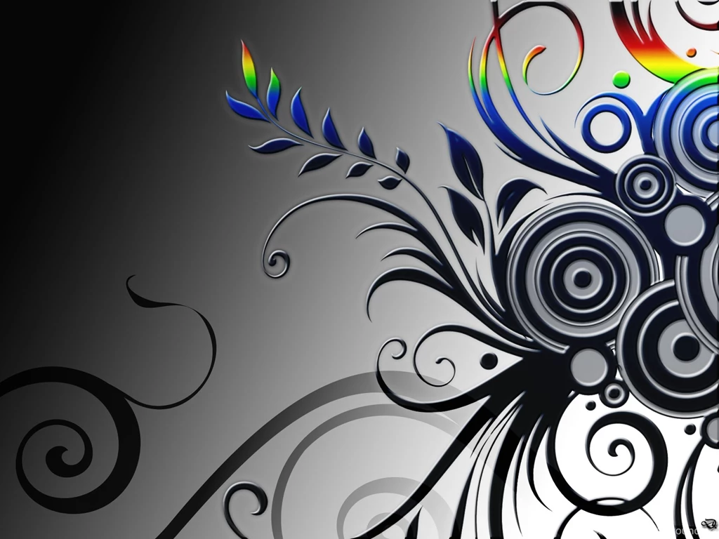 Black And White Vines Desktop Wallpapers