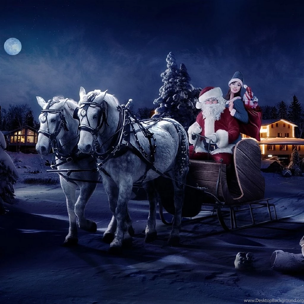 Moon Night New Year Greeting Cards iPad Air Wallpapers Download ...
