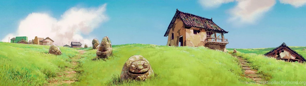 High Res 'dual Screen' Studio Ghibli Desktop Wallpapers!