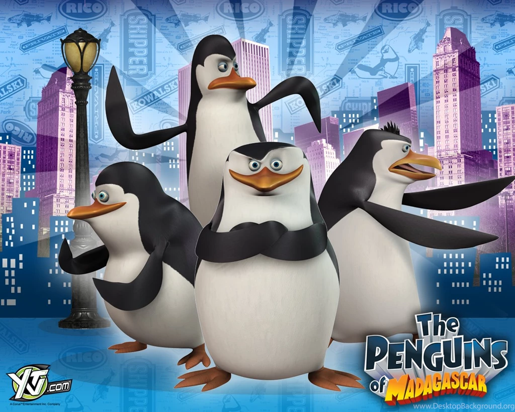 Image Penguins of Madagascar Wallpaper City Backround penguins ...