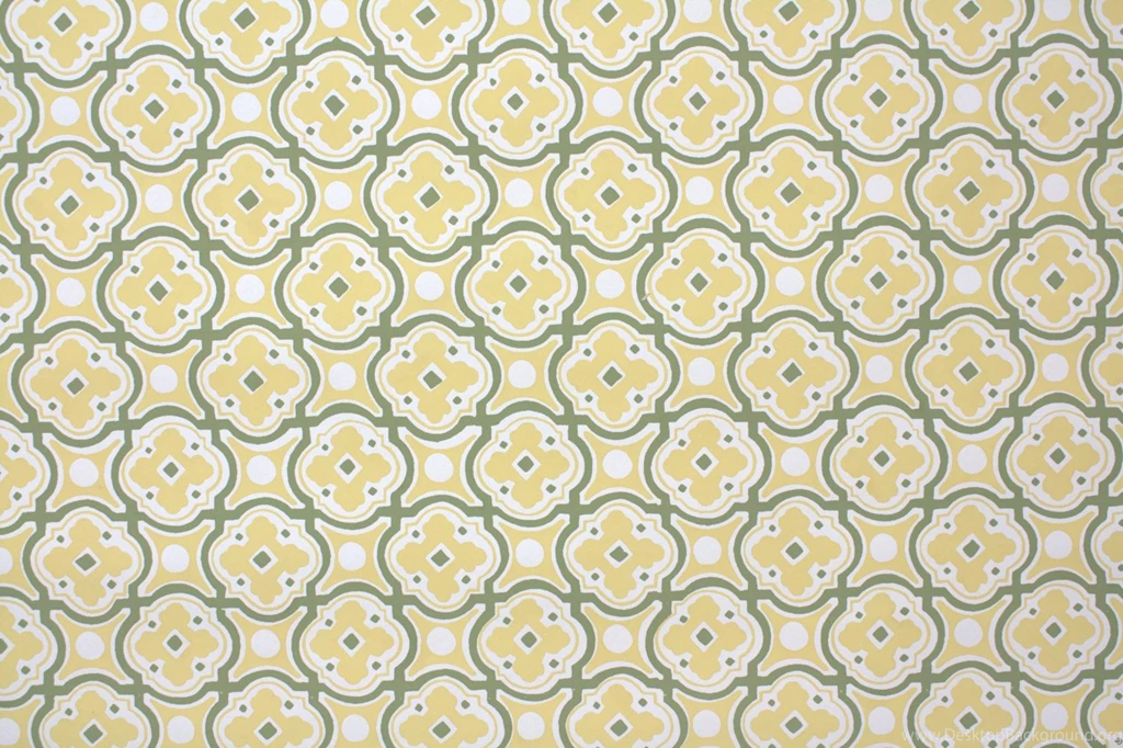 1950's Vintage Wallpapers Golden Yellow And By HannahsTreasures