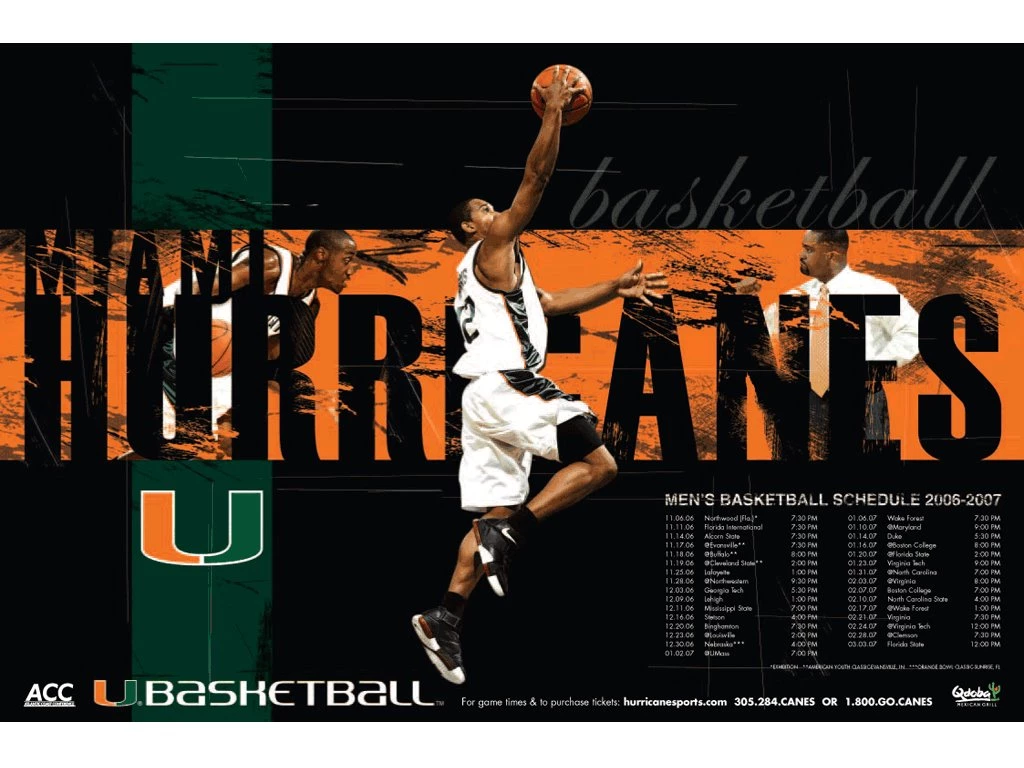 2006 07 Hurricane Men's Basketball Desktop Wallpapers University ...