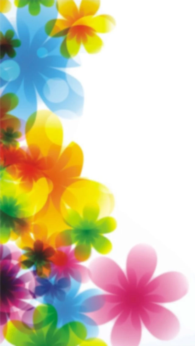 Colorful Flowers iPhone 5 Wallpapers (640x1136)
