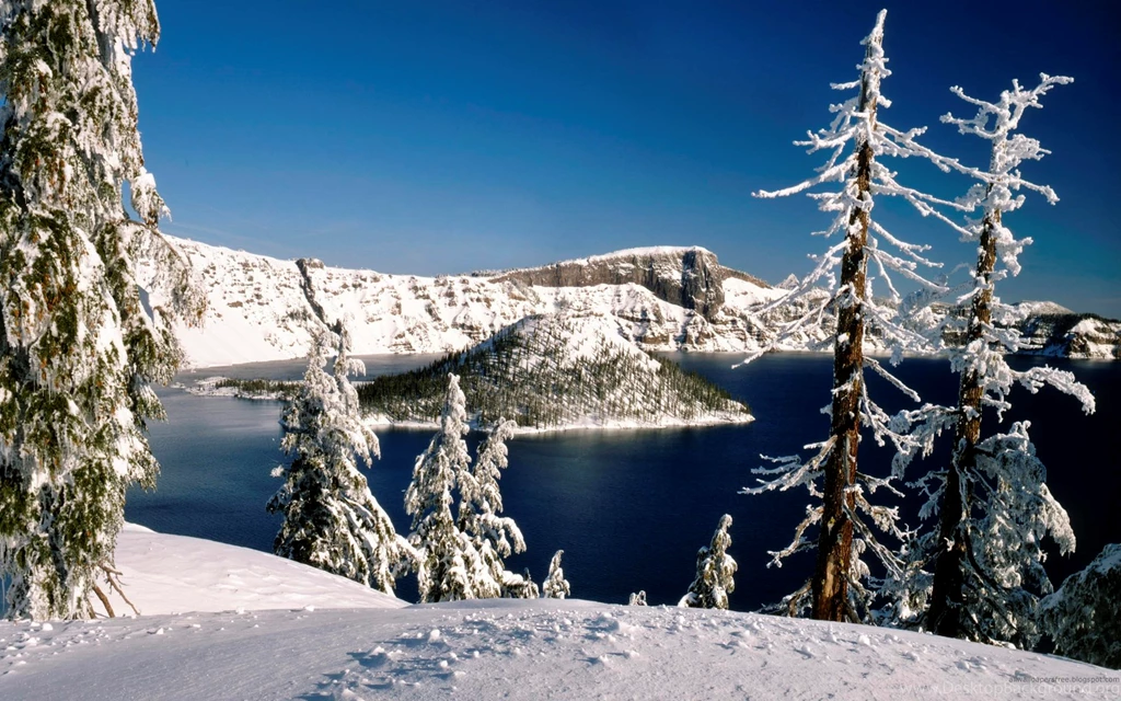 Lake At Winter Sunset Hd Wallpapers 1920x1200 Great View Of The ...