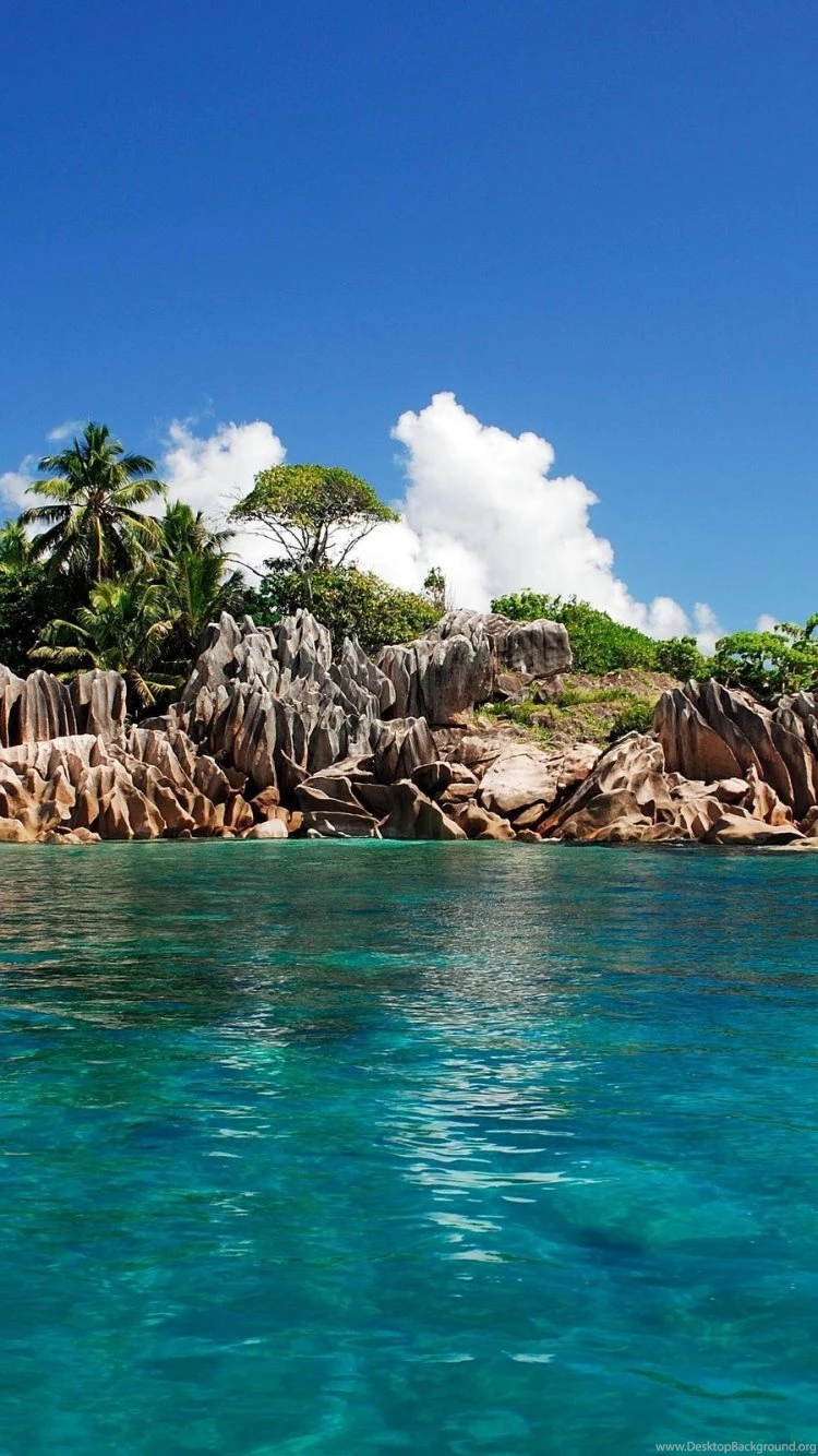 Download Wallpapers 750x1334 Seychelles, Tropical, Island iPhone 6 ...