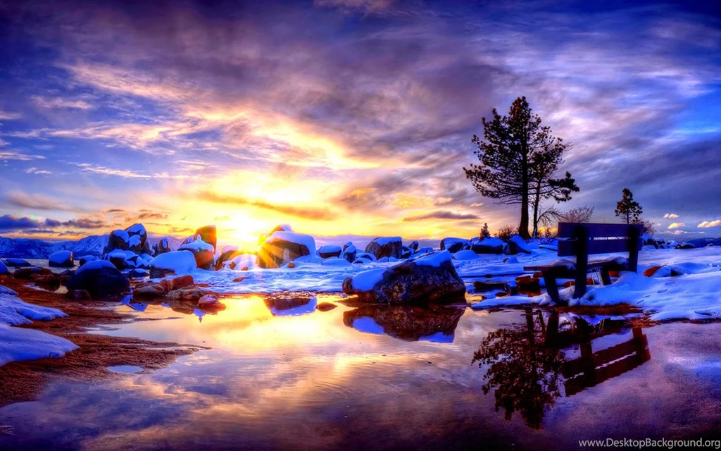 Winter Lake Views HD Photography Wallpapers 2 - Landscape ...