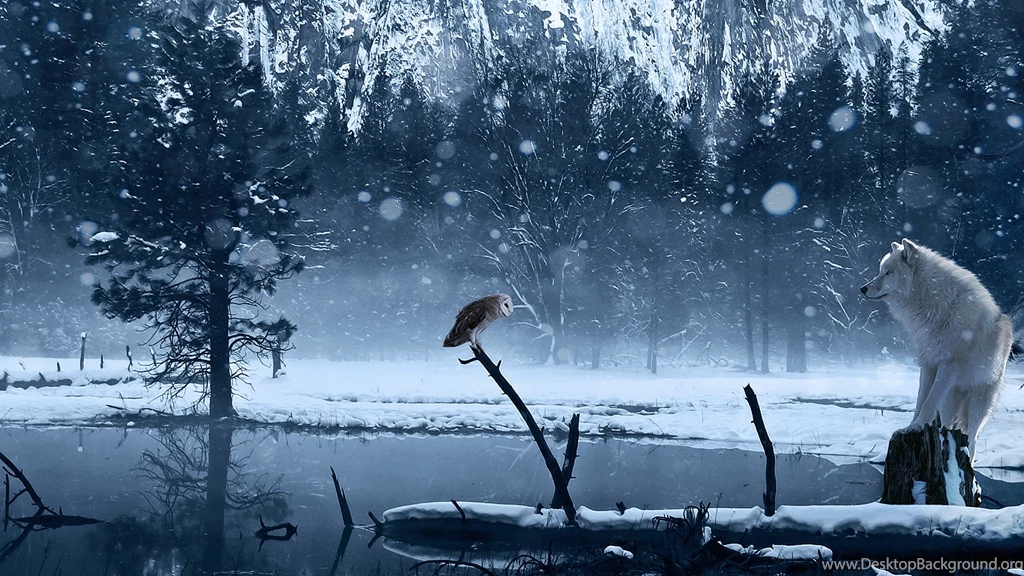 Top Mountain Winter Painting Iphone Wallpapers