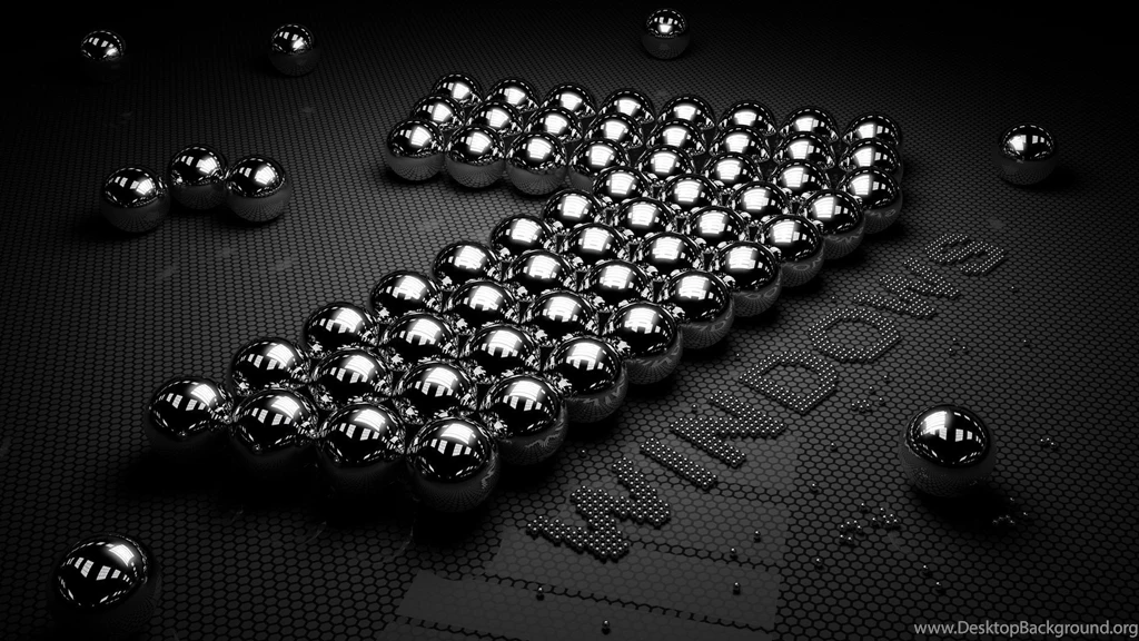 Computers, Windows 7, Metal, Balls, Microsoft, Silver, Marble ...
