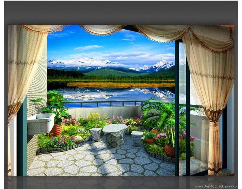 Online Buy Wholesale Window Mural Wallpapers From China Window ...