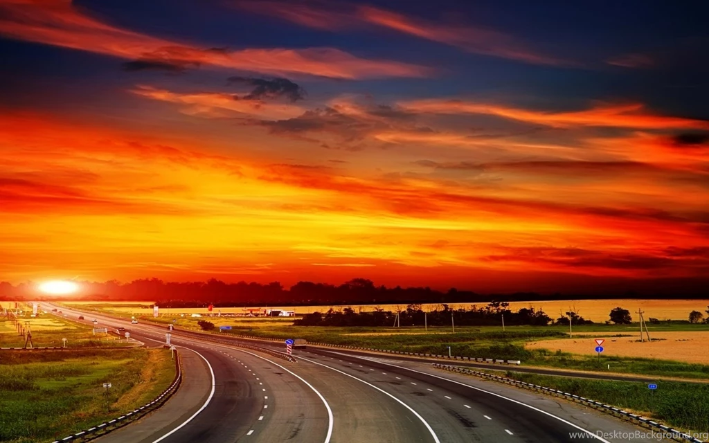 The Way To Sunset Mac Wallpapers Download