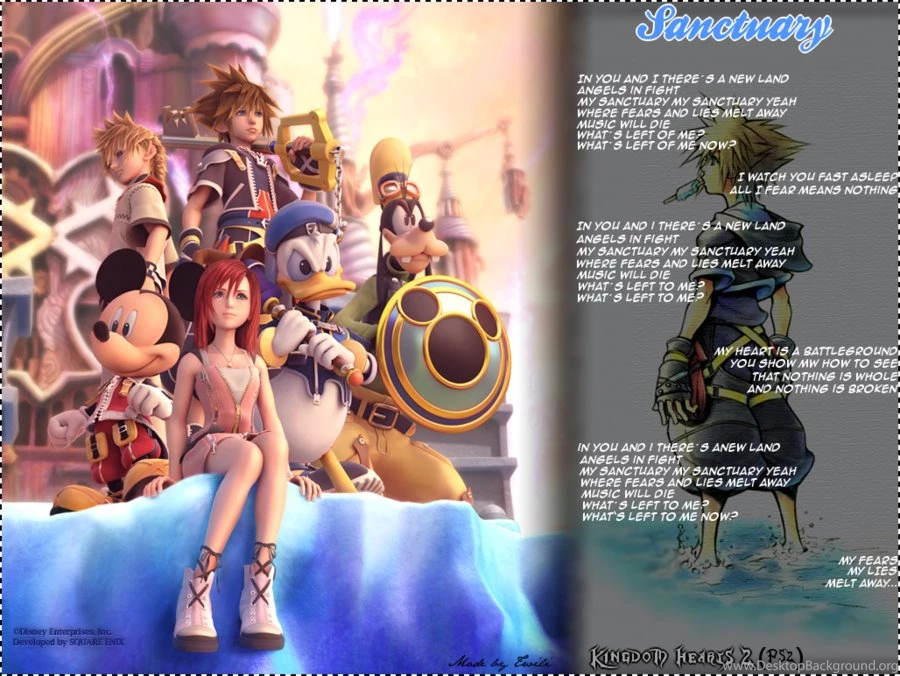 KH2 Wallpaper:: By TwilHina On DeviantArt