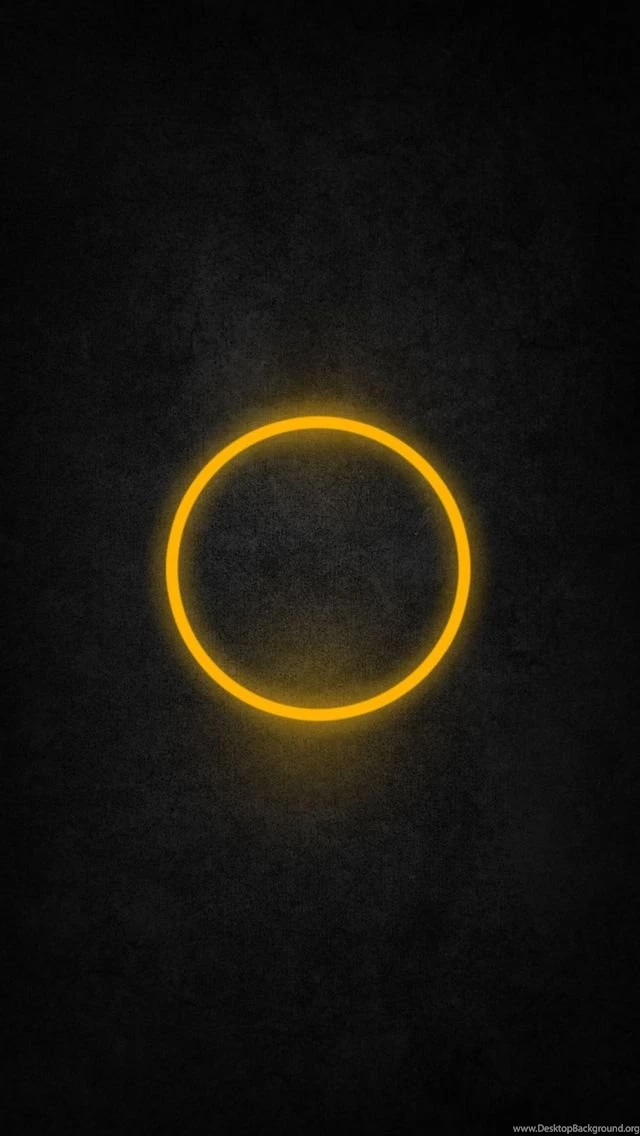 Glowing Yellow Ring Best iPhone 5s Wallpapers