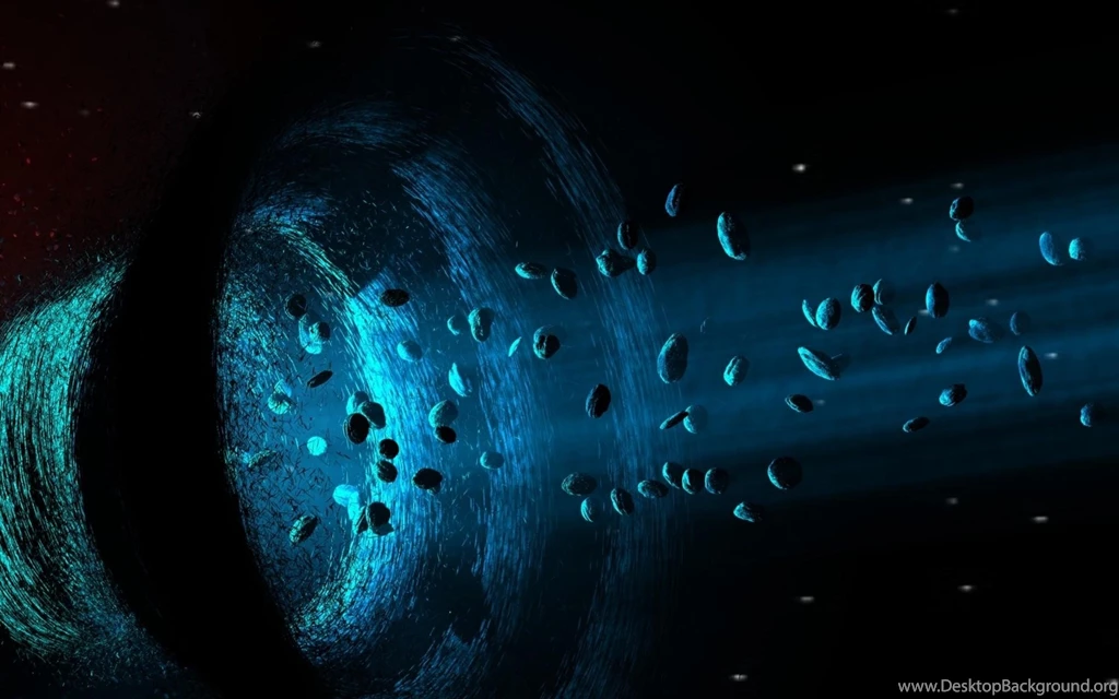 Light, Black Hole, Asteroids :: Wallpapers