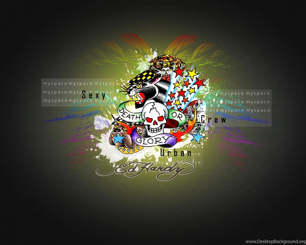 Wallpapers Haine Erstes Ed Hardy Rr Board 1280x1024