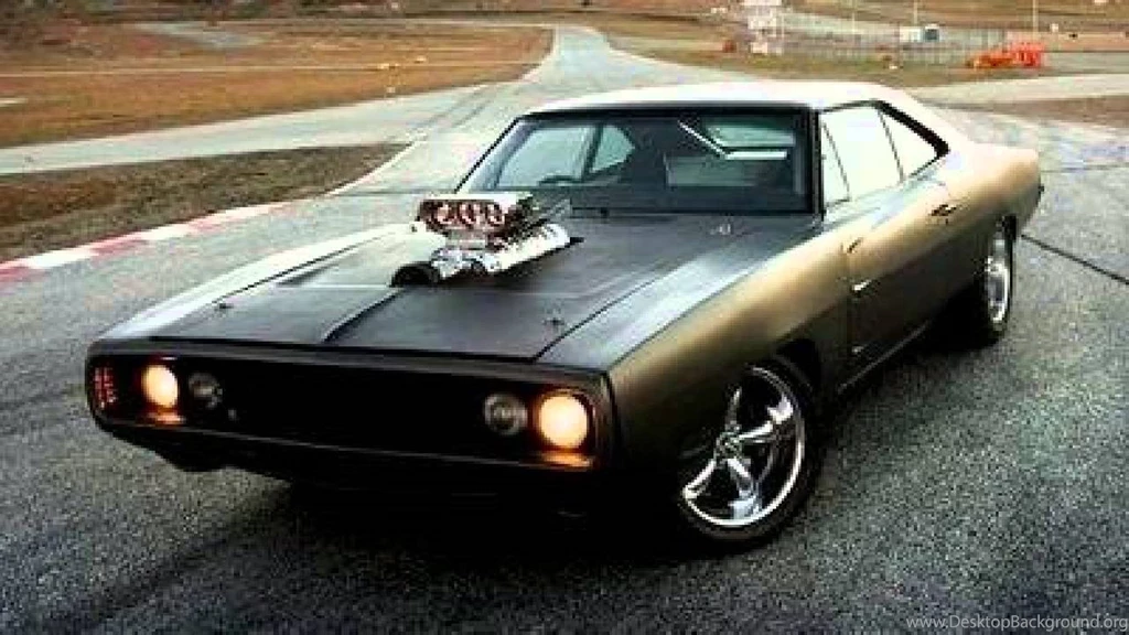 Dodge Challenger 1970 Matte Black Wallpaper.