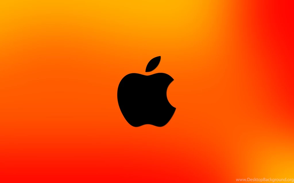 Apple Logo Orange Wallpapers For Widescreen Desktop PC 1920x1080 ...