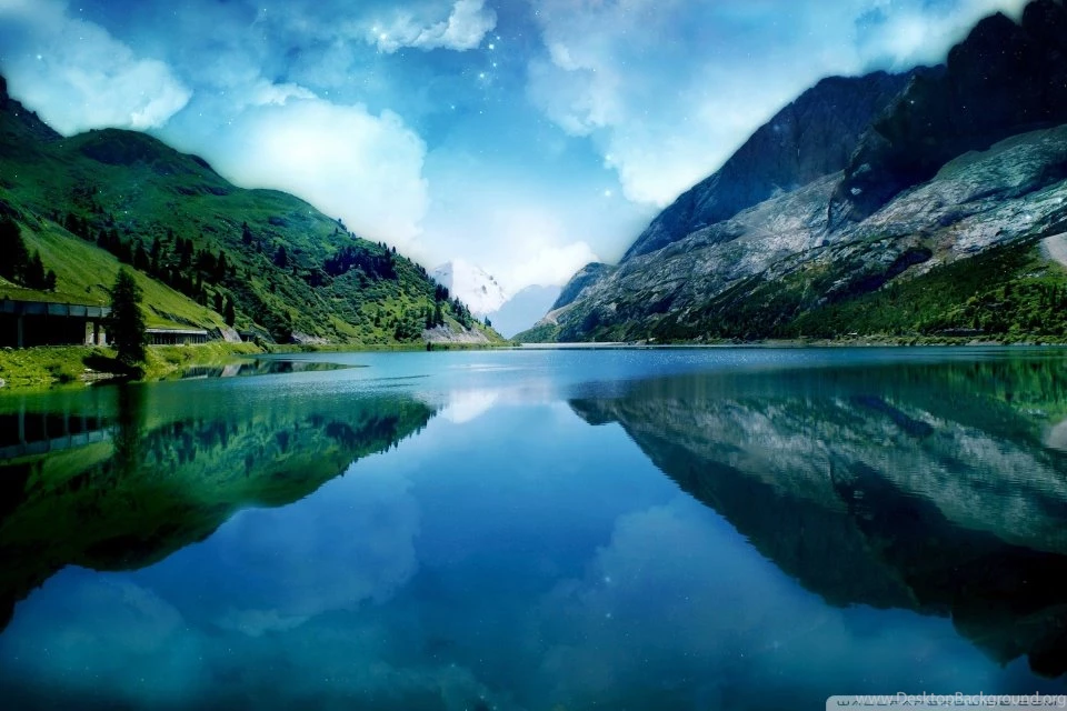 Magic Mountains HD Desktop Wallpapers : Fullscreen : Dual Monitor