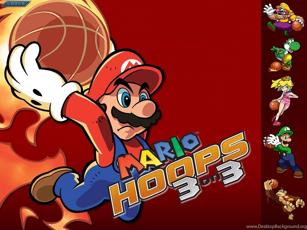 My Free Wallpapers Games Wallpapers : Mario Hoops 3 On 3