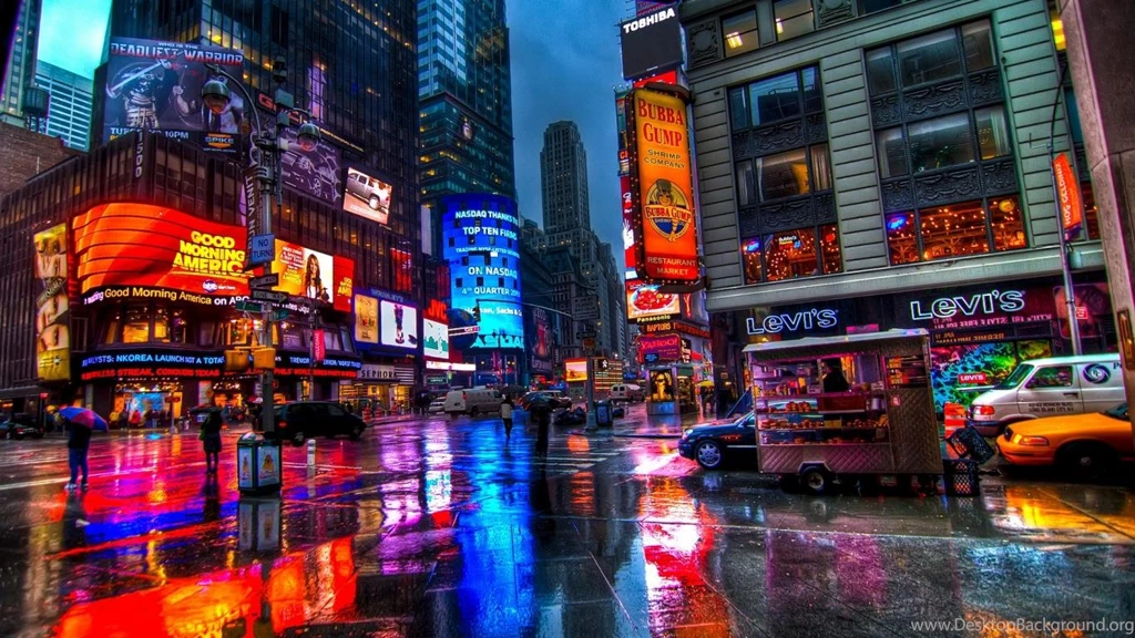 Wallpapers Times Squeare Time Square New York Hq For PC 1366x768 ...