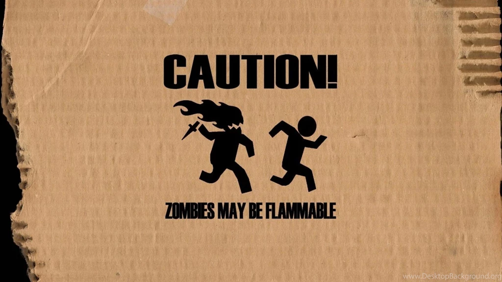 Zombies May Caution Wallpapers