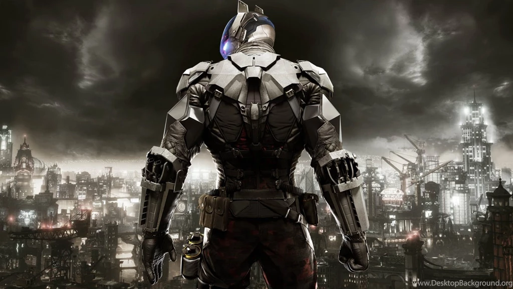 HD Backgrounds Batman Arkham Knight Game Character Suit Back Armor ...