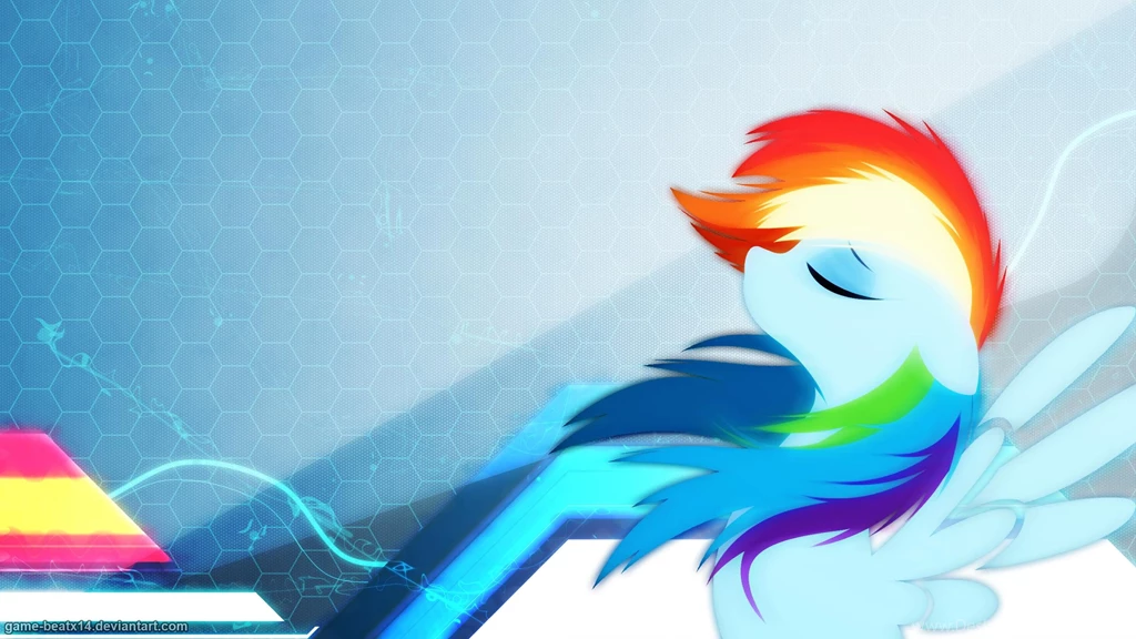 Minimalistic Rainbow Dash Wallpapers