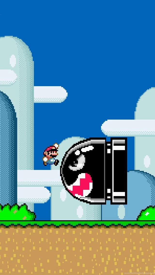 Mario Bullet iPhone 5 Wallpapers (640x1136)