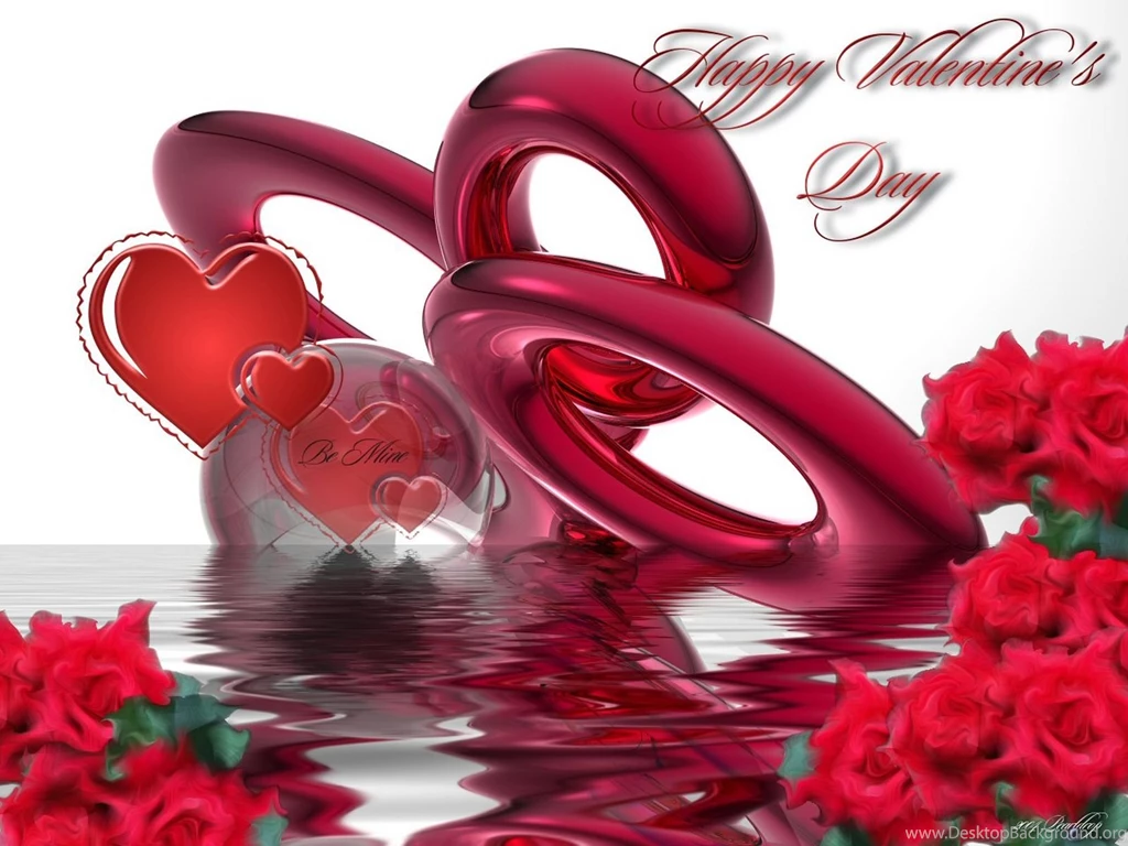 Download Be Mine Beautiful Heart Romantic Love Water HD Wallpapers ...